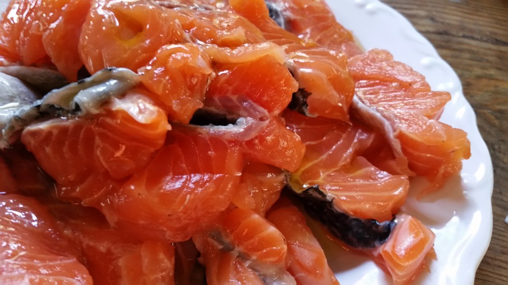 Darne de saumon a la maitre d'hotel: French grilled salmon