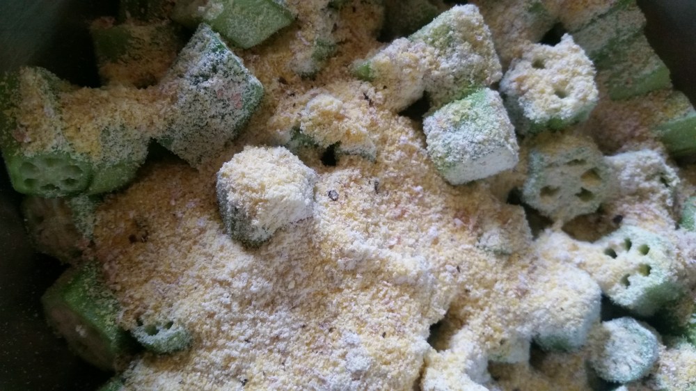 Southern Fried Okra and Luffa Gourd