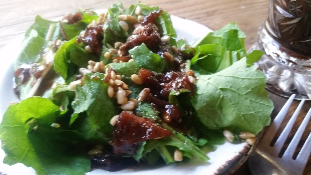 radish salad with Roselle dressing