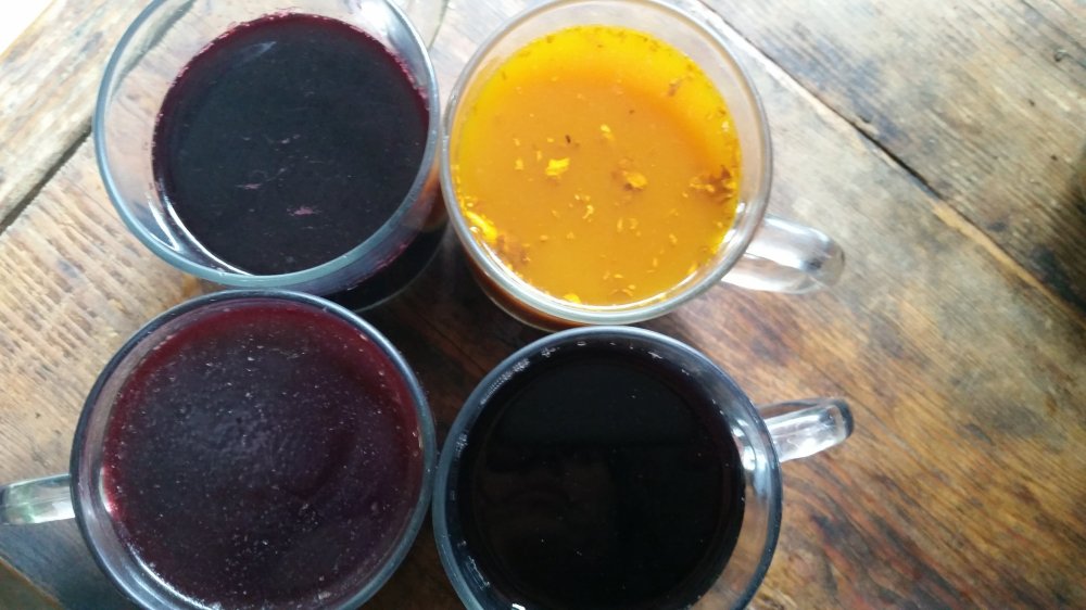 Natural Easter egg dyes